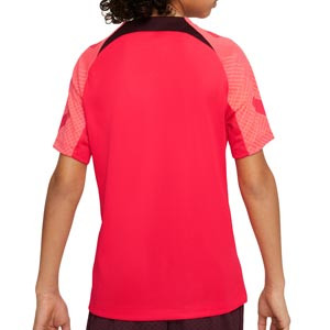 Camiseta Nike Liverpool entrenamiento niño Dri-Fit Strike - Camiseta infantil de entrenamiento Nike del Liverpool - roja