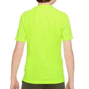 Camiseta Nike Tottenham entrenamiento niño Dri-Fit Strike - Camiseta de entrenamiento infantil para jugadores Nike del Tottenham Hotspur FC - amarilla flúor