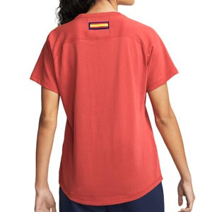 Camiseta Nike Atlético mujer Travel - Camiseta de algodón para mujer de paseo Nike del Atlético de Madrid - roja