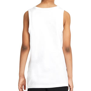 Camiseta tirantes Nike Sportswear Festival Futura - Camiseta sin mangas de algodón Nike - blanca - trasera