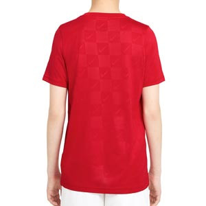 Camiseta Nike Dry Soccer niño - Camiseta de manga corta infantil Nike - roja - trasera