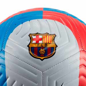 Balón Nike Barcelona Strike talla 4 - Balón de fútbol Nike del FC Barcelona en talla 4 - gris