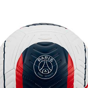 Balón Nike PSG Strike talla 4 - Balón de fútbol Nike del París Saint-Germain en talla 4 - blanco, azul marino