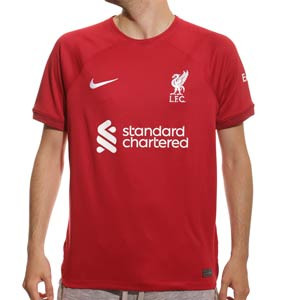 Camiseta Nike Liverpool 2022 2023 Salah Dri-Fit Stadium - Camiseta primera equipación Mohamed Salah Nike Liverpool FC 2022 2023 - roja