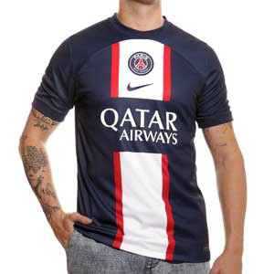 Camiseta Nike PSG 2022 2023 Messi Dri-Fit Stadium - Camiseta primera equipación de Lionel Messi Nike del Paris Saint-Germain 2022 2023 - azul marino