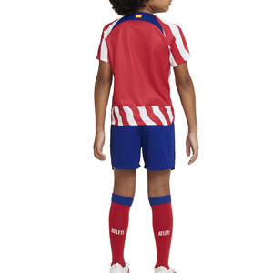 Equipación Nike Atlético niño 3-8 años 2022 2023 - Conjunto infantil de 3 a 8 años Nike 1a equipación Atlético de Madrid 2022 2023 - roja, blanca