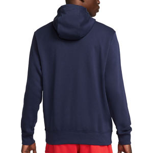 Sudadera Nike Barcelona Sportswear Club Hoodie - Sudadera de algodón con capucha Nike del FC Barcelona - azul marino