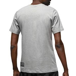 Camiseta Nike PSG x Jordan Wordmark - Camiseta de algodón Nike x Jordan del París Saint-Germain - gris