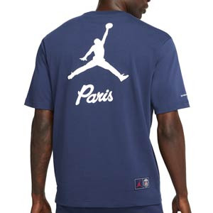 Camiseta Nike PSG x Jordan Statement - Camiseta de algodón Nike x Jordan del París Saint-Germain - azul marino