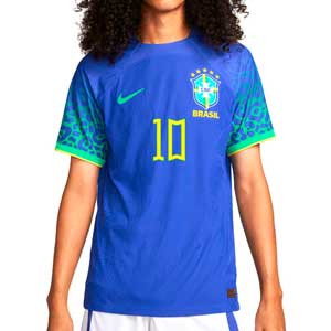 Camiseta Nike 2a Brasil Neymar Jr 2022 23 Dri-Fit ADV Match - Camiseta auténtica primera equipación de Neymar Jr Nike de la selección brasileña 2022 2023 - azul