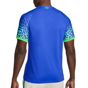 Camiseta Nike 2a Brasil 2022 2023 Dri-Fit Stadium - Camiseta de la segunda equipación Nike de la selección de Brasil 2022 2023 - azul