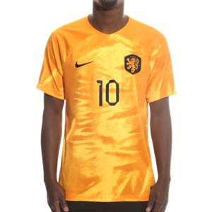 Camiseta Nike Holanda Memphis 2022 2023 Dri-Fit Stadium - Camiseta primera equipación Memphis Depay Nike de la selección holandesa 2022 2023 - naranja