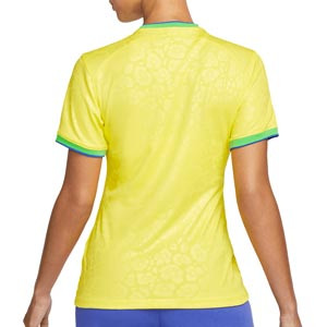 Camiseta Nike Brasil mujer 2022 2023 Dri-Fit Stadium - Camiseta de mujer primera equipación Nike de la selección brasileña 2022 2023 - amarilla