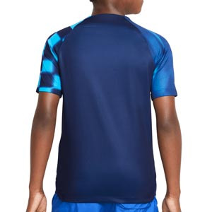 Camiseta Nike 2a Croacia niño 2022 2023 Dri-Fit Stadium - Camiseta segunda equipación infantil Nike de la selección de Croacia 2022 2023 - azul marino