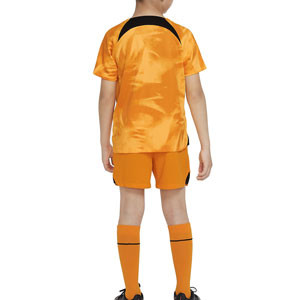 Equipación Nike Holanda niño 3 - 8 años 2022 2023 - Conjunto infantil de 3 a 8 años Nike primera equipación selección holandesa 2022 2023 - naranja