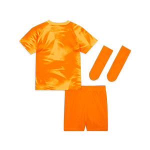 Equipación Nike Holanda bebé 3 - 36 meses 2022 2023 - Conjunto bebé de 3 a 36 meses Nike primera equipación selección holandesa 2022 2023 - naranja