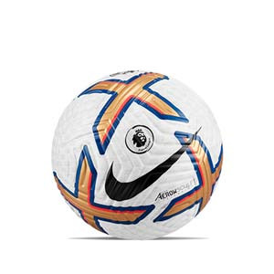 Balón Nike Premier League 2022 2023 Flight talla 5 - Balón de fútbol profesional Nike de la Premier League 2022 2023 talla 5 - blanco, dorado