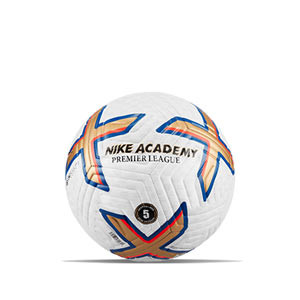 Balón Nike Premier League 2022 2023 Academy talla 4 - Balón de fútbol Nike de la Premier League 2022 2023 talla 4 - blanco, dorado