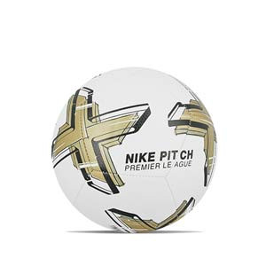 Balón Nike Premier League 2022 2023 Pitch talla 5 - Balón de fútbol Nike de la Premier League 2022 2023 talla 5 - blanco, dorado