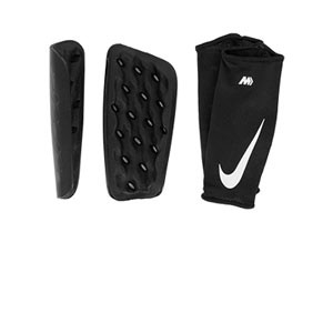Nike Mercurial Lite - Espinilleras de fútbol Nike con mallas de sujeción - negras