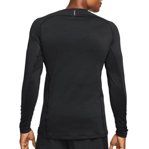 Camiseta interior termica Nike Pro Warm Crew - Camiseta interior compresiva de manga larga Nike Pro Warm Crew - negra