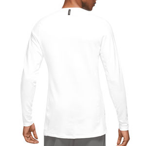 Camiseta interior termica Nike Pro Warm Crew - Camiseta interior compresiva de manga larga Nike Pro Warm Crew - blanca