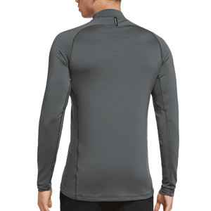 Camiseta interior termica Nike Pro Warm Mock - Camiseta interior compresiva de manga larga Nike Pro Warm Mock - gris
