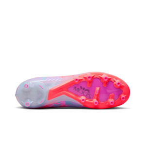 Nike Mercurial Zoom Superfly 9 MDS Elite AG-PRO - Botas de fútbol con tobillera Nike AG para césped artificial - lilas, rosas