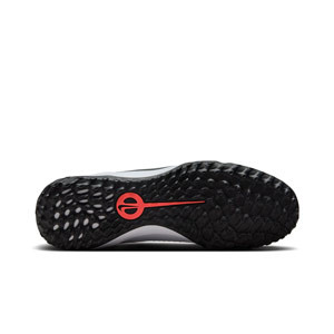 Nike Tiempo Legend 10 Academy TF - Zapatillas de fútbol multitaco de piel sintética Nike suela turf - blancas, rojas