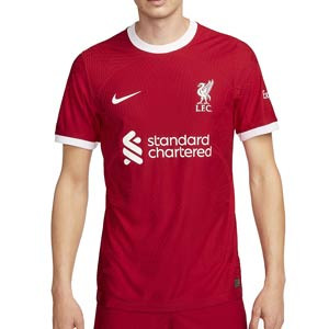 Camiseta Nike Liverpool Salah 2023 2024 Dri-Fit ADV Match - Camiseta auténtica de la primera equipación de Salah Nike del Liverpool FC 2023 2024 - roja