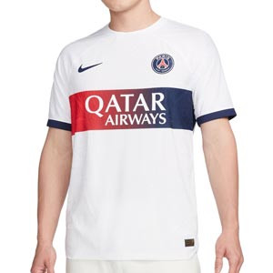 Camiseta Nike 2a PSG 2023 2024 Mbappe Dri-Fit ADV Match - Camiseta segunda equipación auténtica Nike de Kylian Mbappe Paris Saint Germain 2023 2024 - blanca