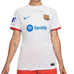 Camiseta Nike 2a Barcelona mujer Aitana 2324 DF Stadium UWCL - Camiseta para mujer segunda equipación de Aitana Nike del FC Barcelona para la Champions Femenina 23 24 - blanca