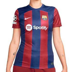 Camiseta Nike Barcelona mujer Pedri 23 24 DF Stadium UCL - Camiseta para mujer primera equipación de Pedri Nike del FC Barcelona para la Champions League 2023 2024 - azulgrana