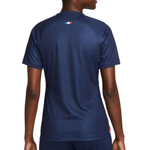 Camiseta Nike PSG mujer 2023 2024 Dri-Fit Stadium - Camiseta primera equipación de mujer Nike del París Saint-Germain 2023 2024 - azul marino