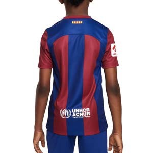 Camiseta Nike Barcelona niño 2023 2024 DF Stadium LaLiga - Camiseta infantil de la primera equipación Nike del FC Bracelona de LaLiga 2023 2024 - azulgrana