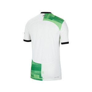 Camiseta Nike 2a Liverpool niño 2023 2024 Dri-Fit Stadium - Camiseta de la segunda equipación infantil Nike del Liverpool FC - blanca, verde