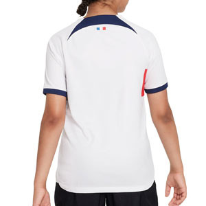 Camiseta Nike 2a PSG niño 2023 2024 Dri-Fit Stadium - Camiseta segunda equipación infantil Nike del Paris Saint Germain 2023 2024 - blanca