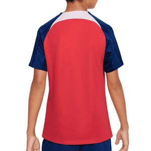 Camiseta Nike Atlético entrenamiento niño Dri-Fit Strike - Camiseta de entrenamiento infantil Nike del Atlético de Madrid - roja, azul marino