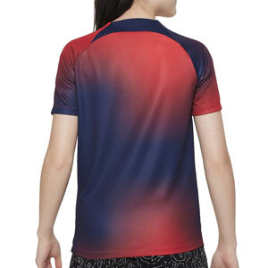 Camiseta Nike PSG pre-match niño Dri-Fit Academy Pro - Camiseta de calentamiento pre-partido infantil Nike del Paris Saint Germain - azul marino