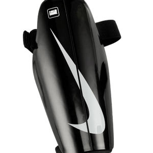 Nike Charge - Espinilleras de fútbol Nike con tobillera protectora - negras