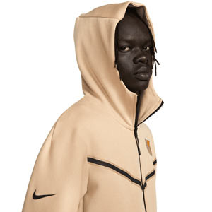 Chaqueta Nike Barcelona Sportswear TechFleece Hoodie - Chaqueta de chándal con capucha Nike del FC Barcelona - beige