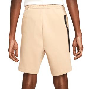 Short Nike Barcelona Tech Fleece - Pantalón corto de algodón de paseo Nike del FC Barcelona - beige