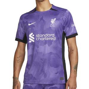 Camiseta Nike 3a Liverpool Salah 2023 2024 Dri-Fit Stadium - Camiseta de la tercera equipación Nike Liverpool FC de Salah 2023 2024 - púrpura