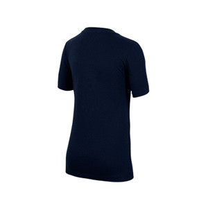 Camiseta Nike Barcelona niño Crest - Camiseta de manga corta de algodón infantil Nike del FC Barcelona - azul marino
