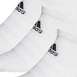 Pack calcetines invisibles adidas Light 3pp - Pack 3 calcetines invisibles adidas - blancos - trasera