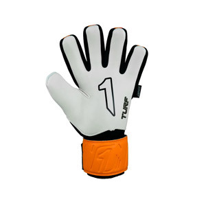 Rinat Egotiko Vengador Turf Jr - Guantes de portero infantiles Rinat corte Negative - naranjas