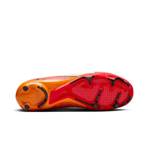 Nike Mercurial Zoom Superfly 9 Academy MDS FG/MG - Botas de fútbol con tobillera Nike FG/MG para césped artificial - rojas, naranjas