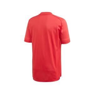 Camiseta adidas Bélgica niño entreno 2020 2021 - Camiseta infantil de manga corta de entrenamiento selección belga 2020 2021 - roja - trasera