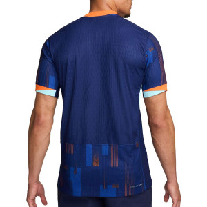 Camiseta Nike 2a Holanda Match DFADV 2024 - Camiseta auténtica Nike de la segunda equipación de la selección holandesa 2024 - azul