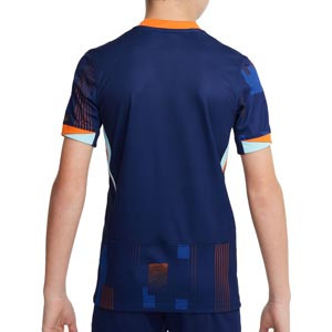 Camiseta Nike 2a niño Holanda 2024 Stadium Dri-Fit - Camiseta infantil Nike de la segunda equipación de la selección holandesa 2024 - azul